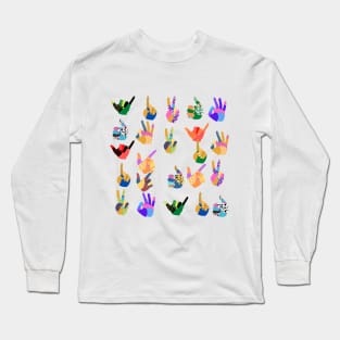 multicolore design Long Sleeve T-Shirt